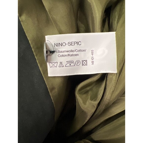 Vintage Herzer Black Maxi Skirt With Animal Embellishments Button-Front Design F - Picture 9 of 9